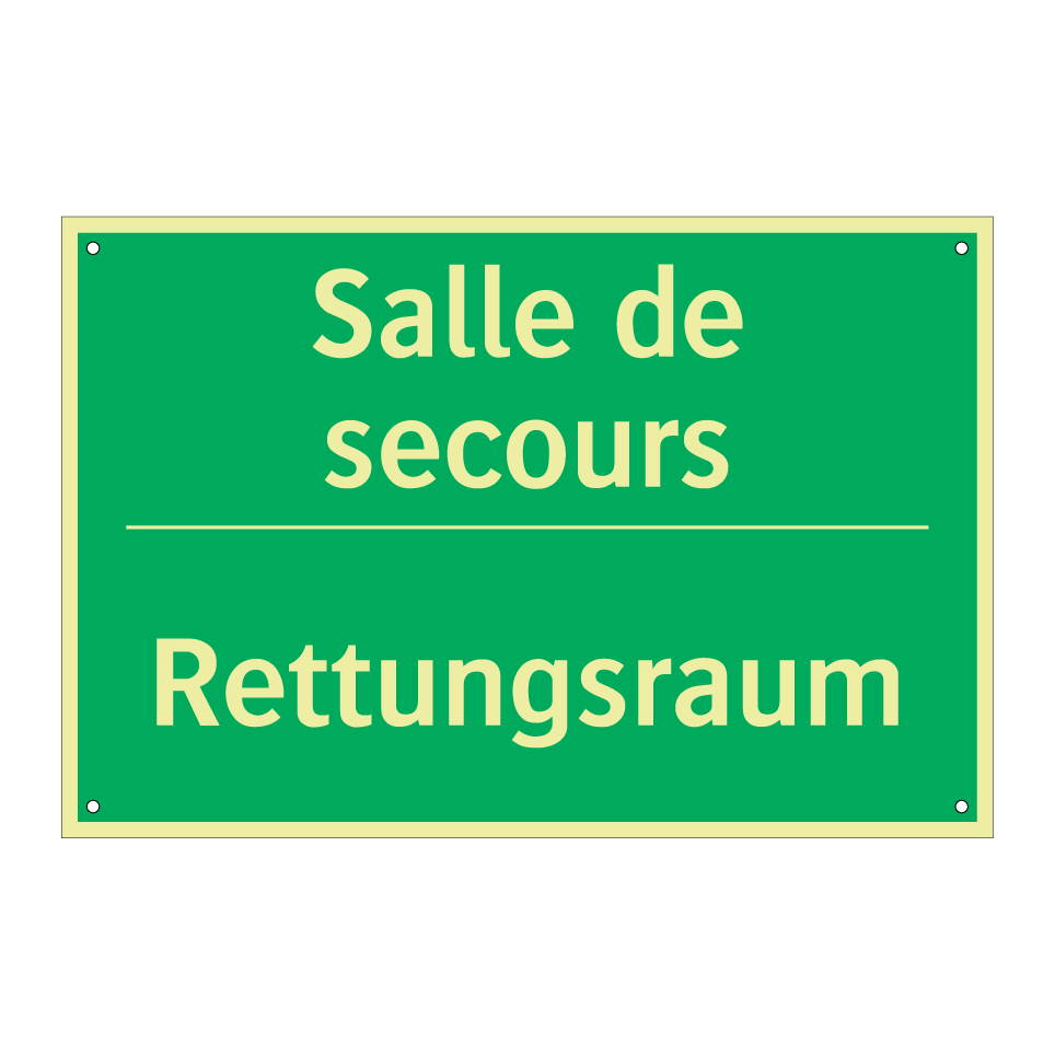 Rettungsraum - Salle de secours