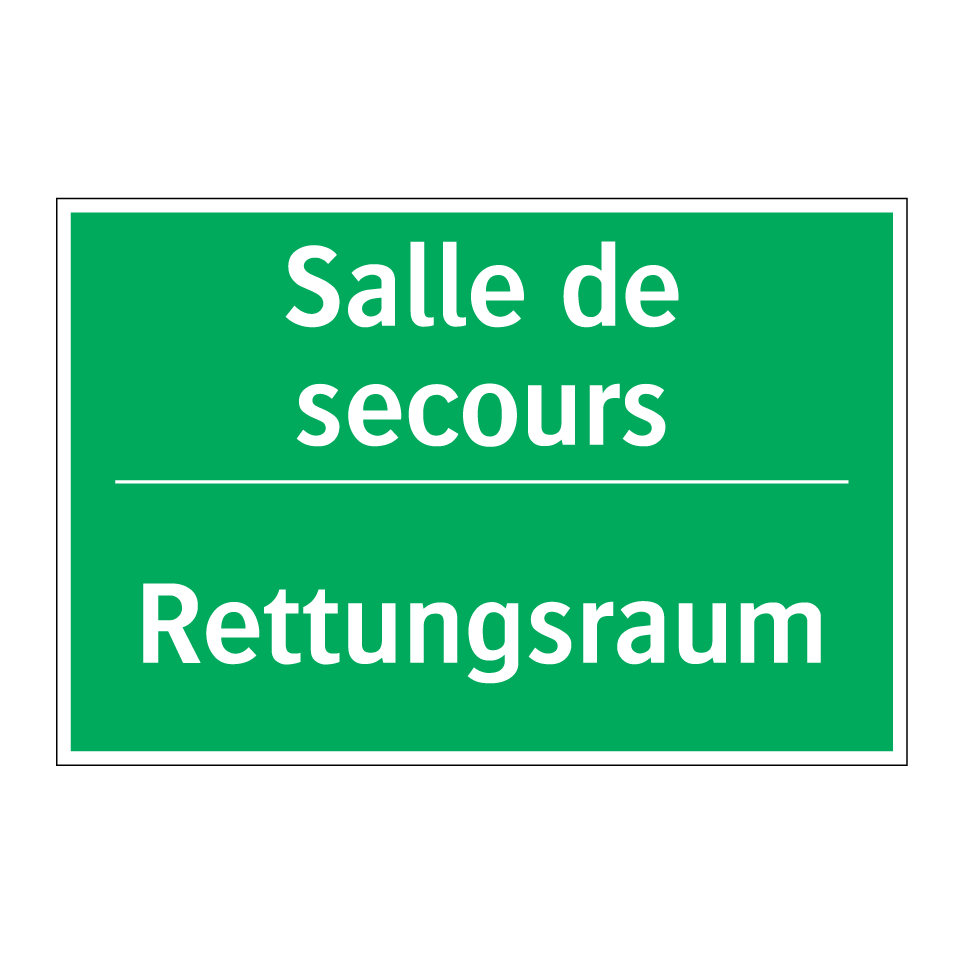 Rettungsraum - Salle de secours