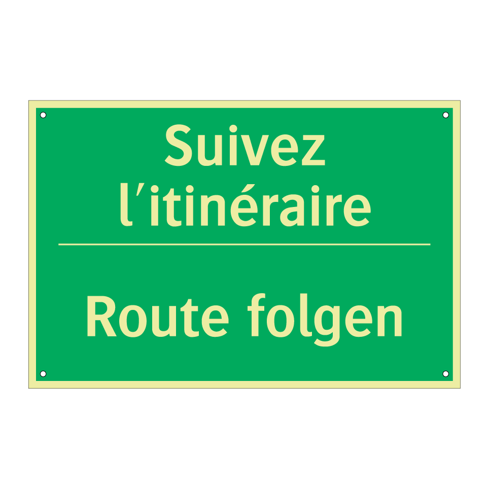 Route folgen - Suivez l'itinéraire