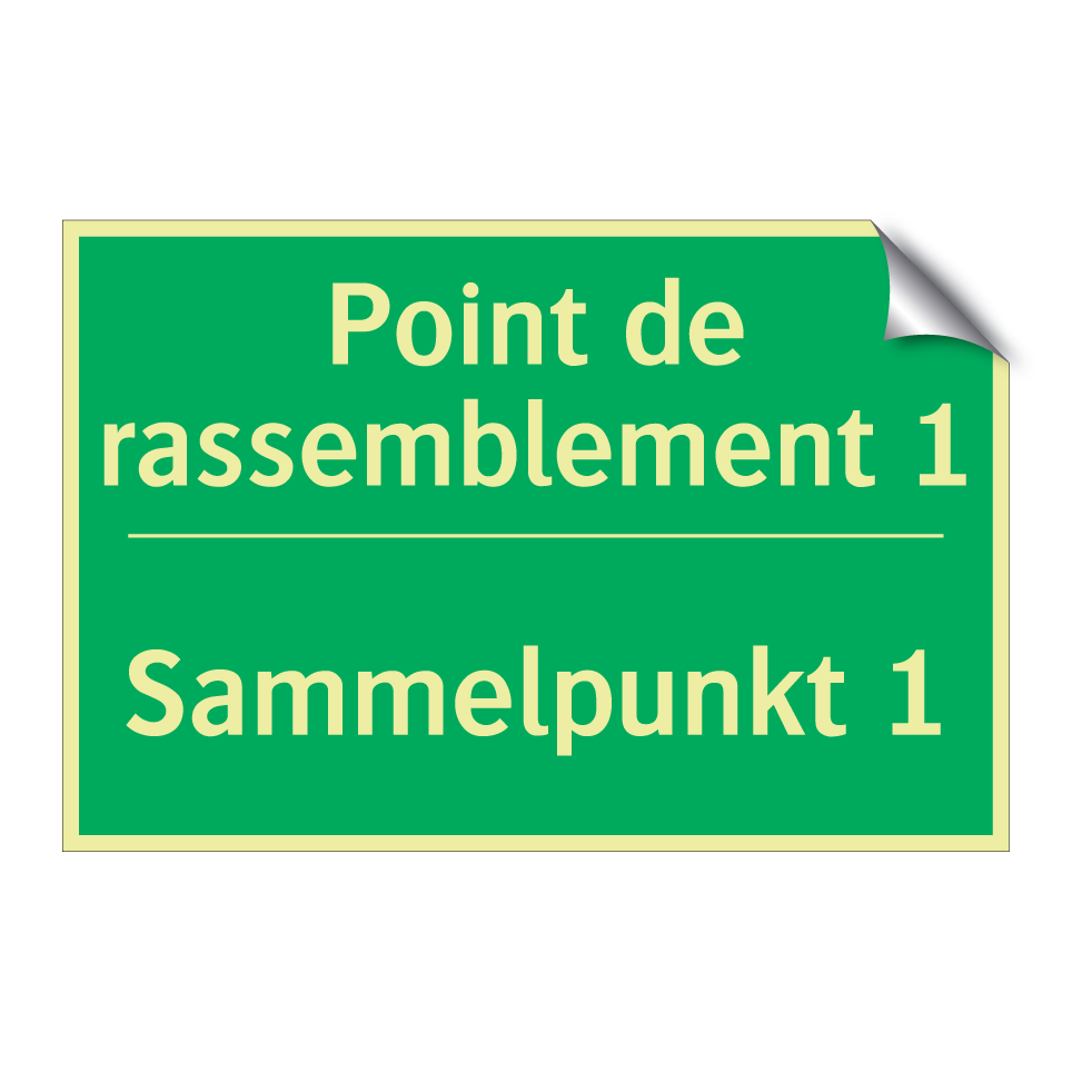 Sammelpunkt 1 - Point de rassemblement 1