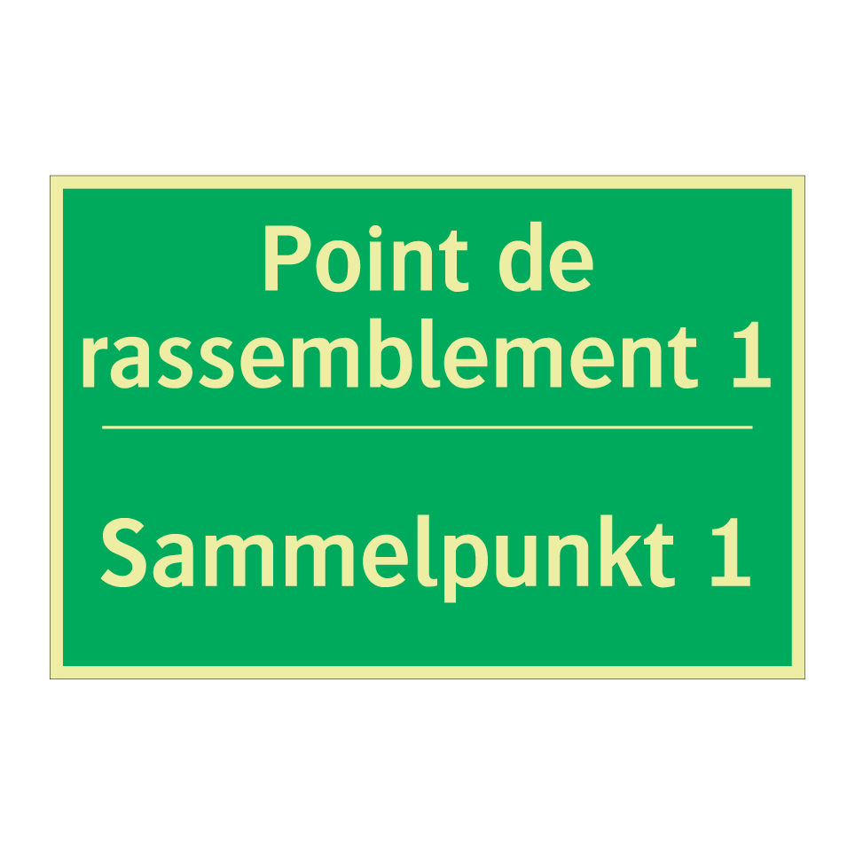 Sammelpunkt 1 - Point de rassemblement 1