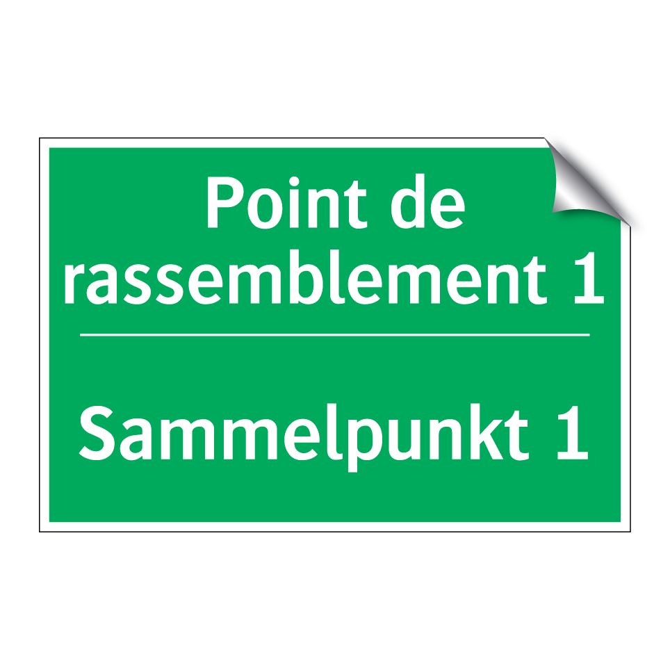 Sammelpunkt 1 - Point de rassemblement 1