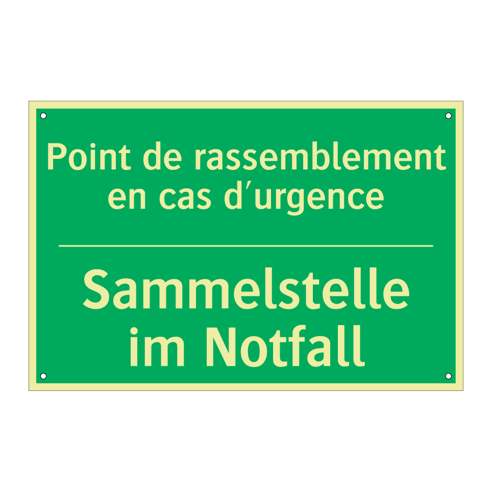 Sammelstelle im Notfall - Point de rassemblement en cas  /.../
