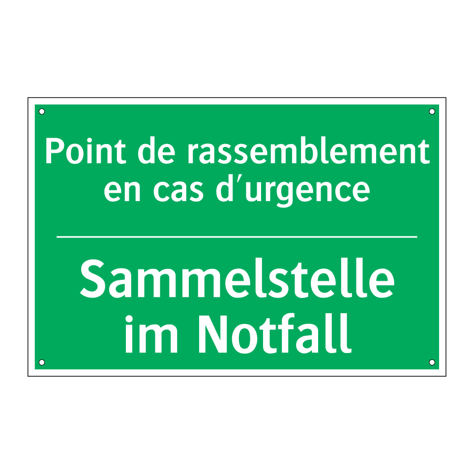 Sammelstelle im Notfall - Point de rassemblement en cas  /.../