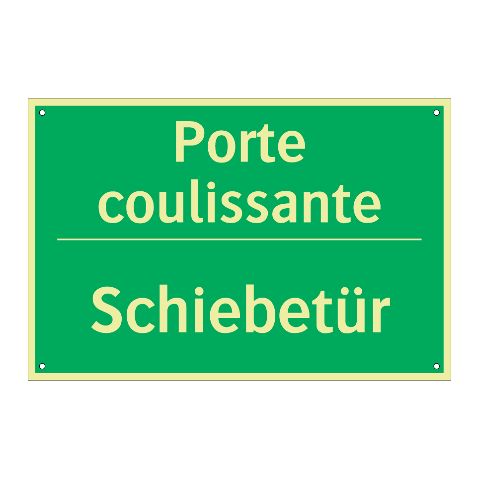 Schiebetür - Porte coulissante