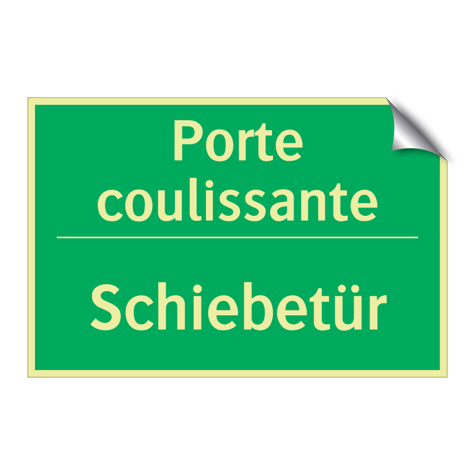 Schiebetür - Porte coulissante