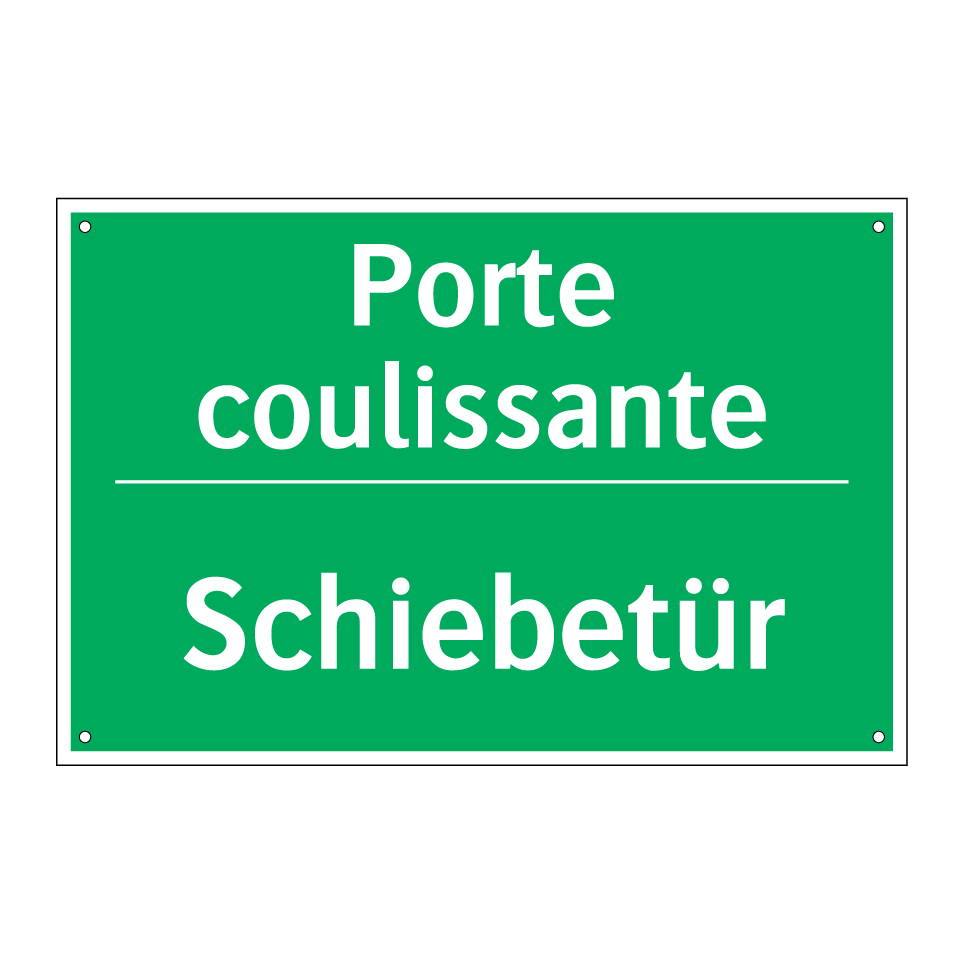 Schiebetür - Porte coulissante