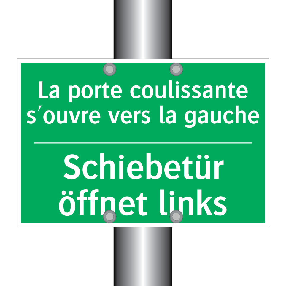 Schiebetür öffnet links - La porte coulissante s'ouvre vers  /.../