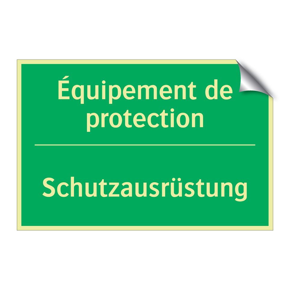 Schutzausrüstung - Équipement de protection