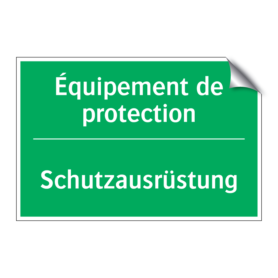 Schutzausrüstung - Équipement de protection