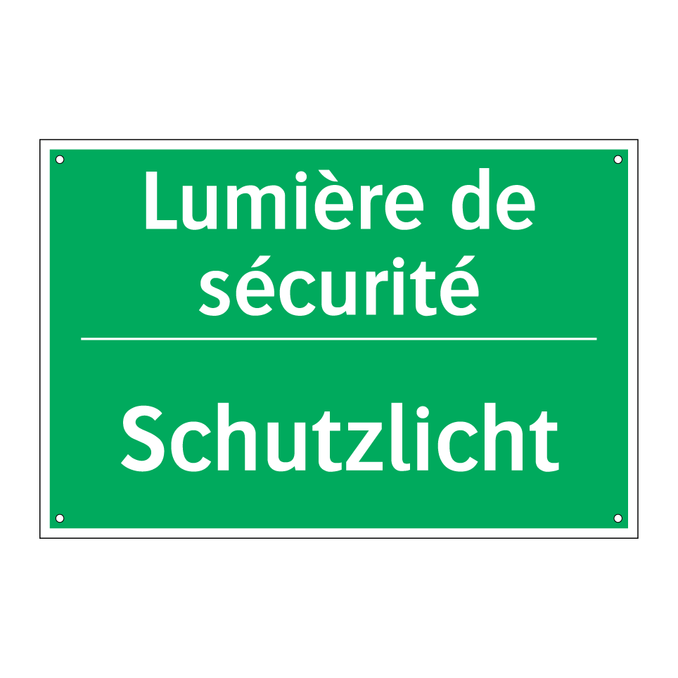 Schutzlicht - Lumière de sécurité