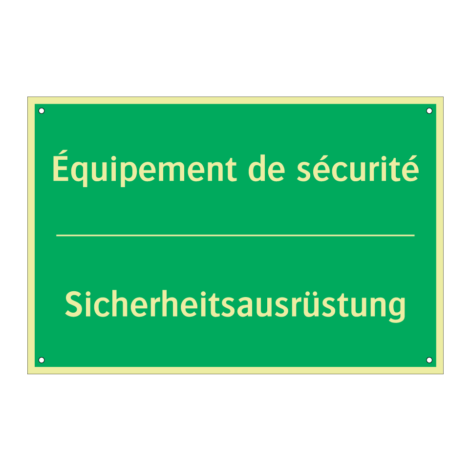 Sicherheitsausrüstung - Équipement de sécurité