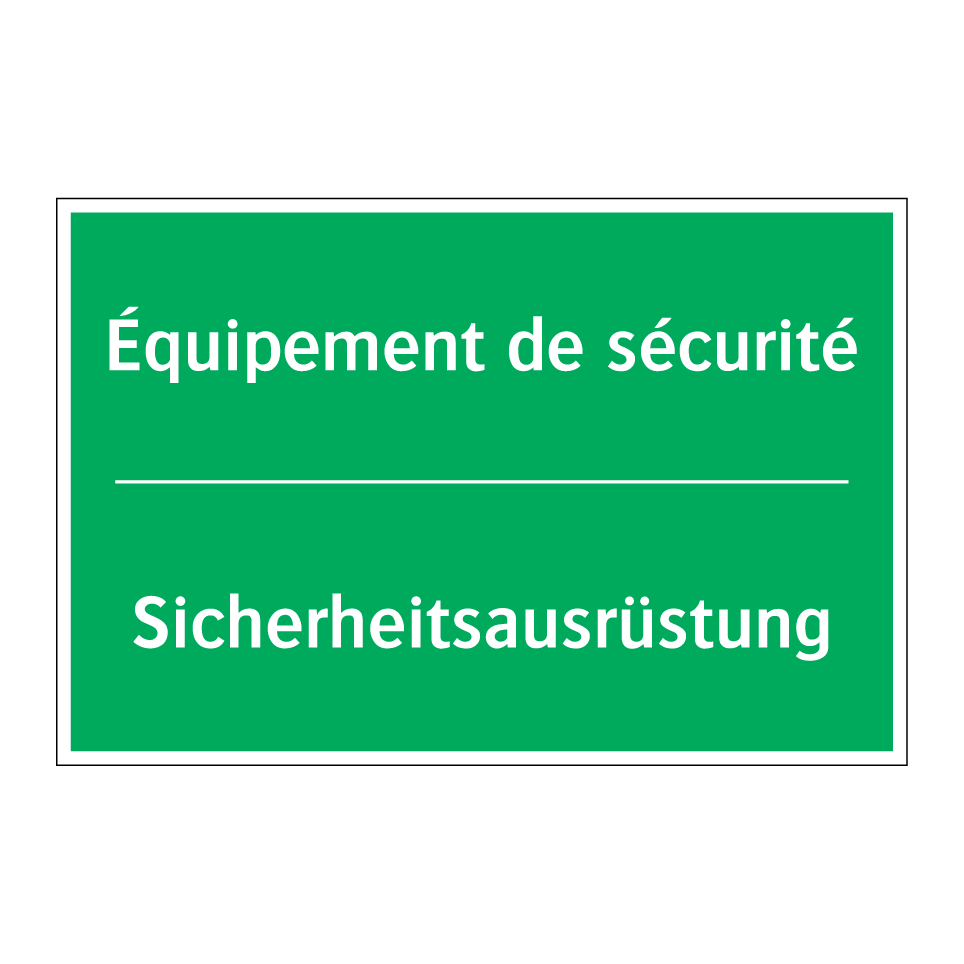 Sicherheitsausrüstung - Équipement de sécurité