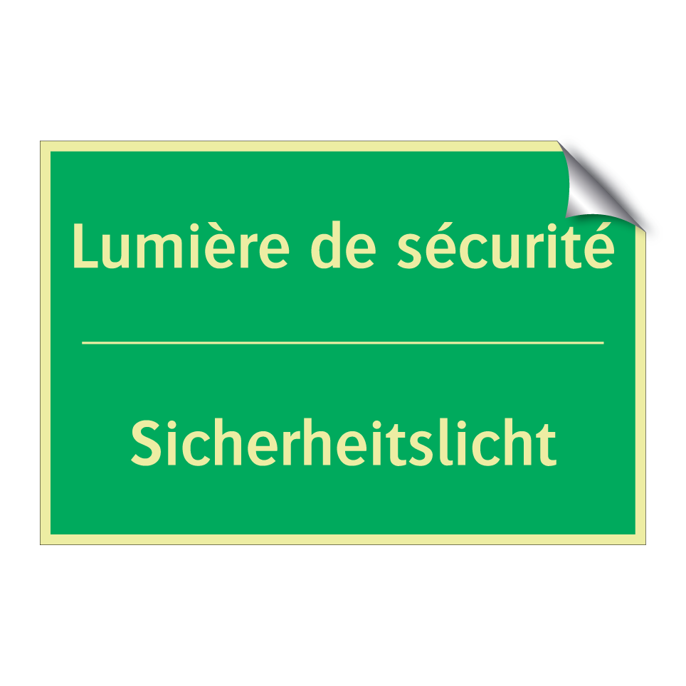 Sicherheitslicht - Lumière de sécurité