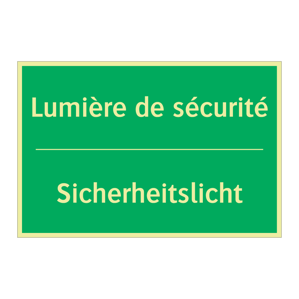 Sicherheitslicht - Lumière de sécurité