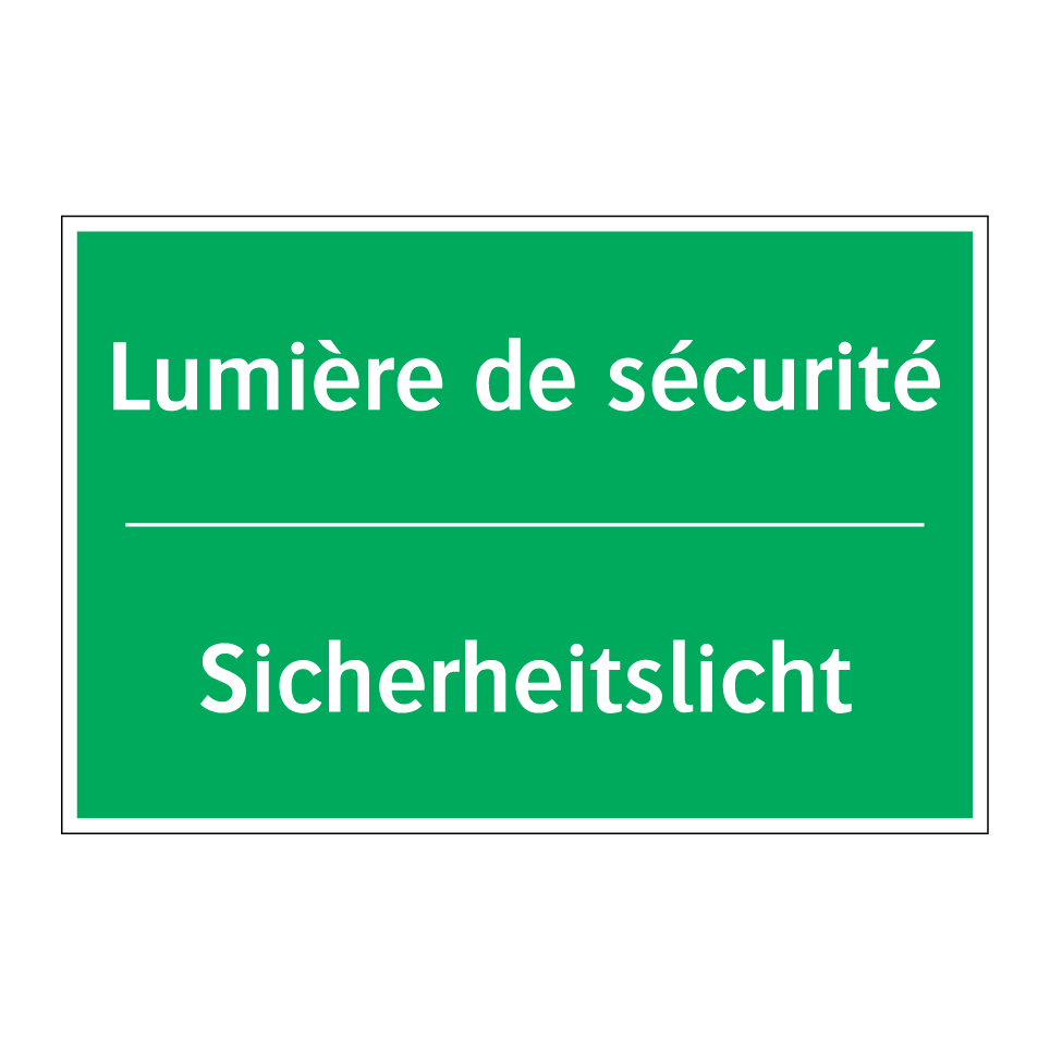 Sicherheitslicht - Lumière de sécurité