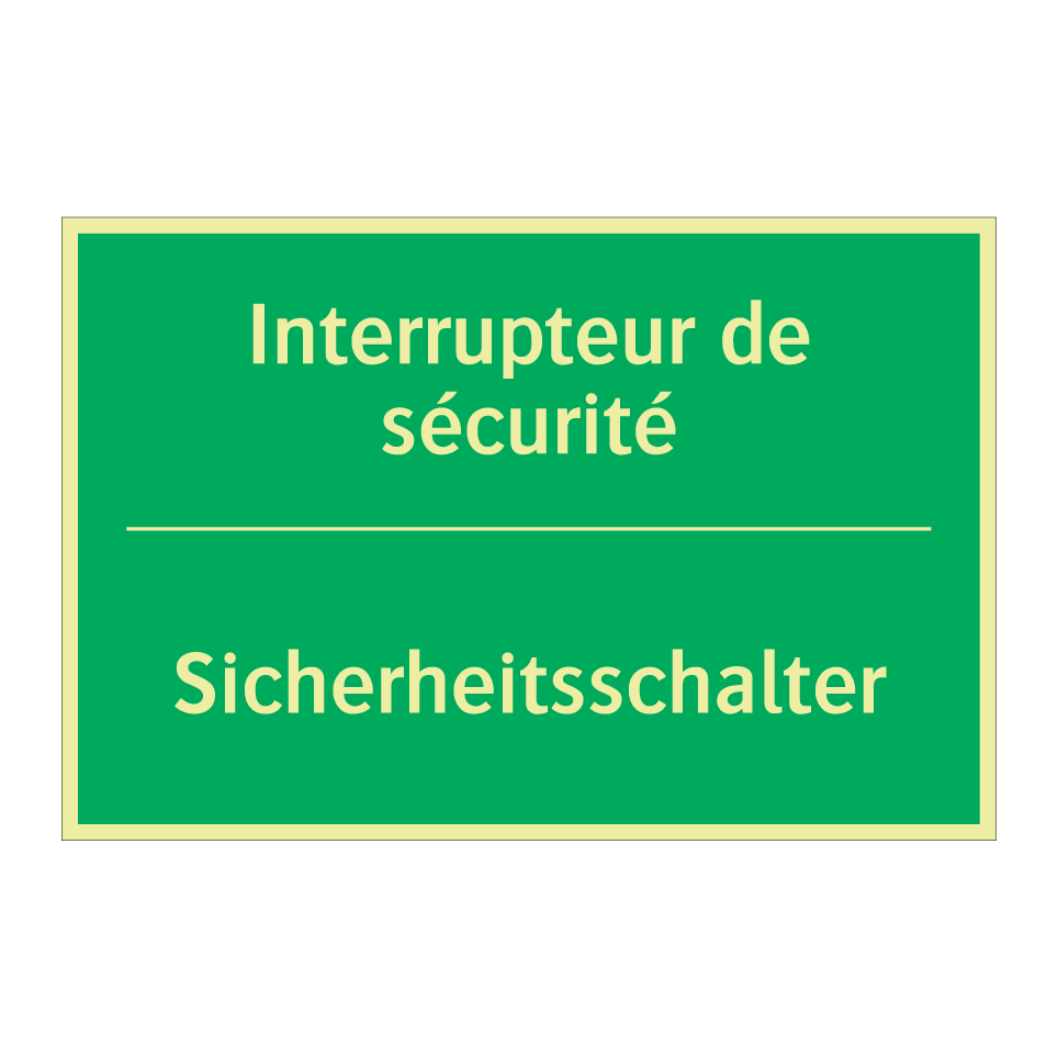 Sicherheitsschalter - Interrupteur de sécurité