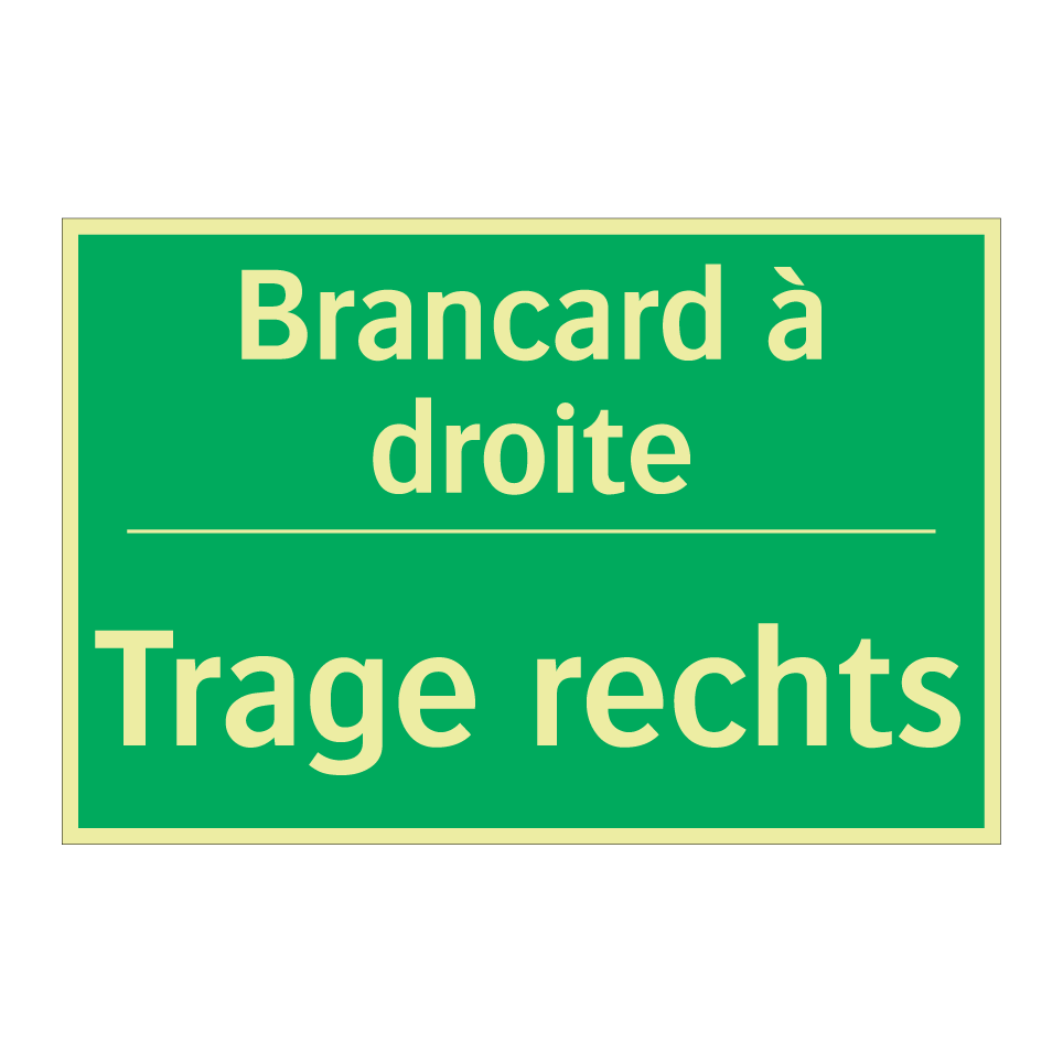 Trage rechts - Brancard à droite