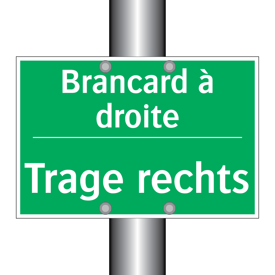 Trage rechts - Brancard à droite