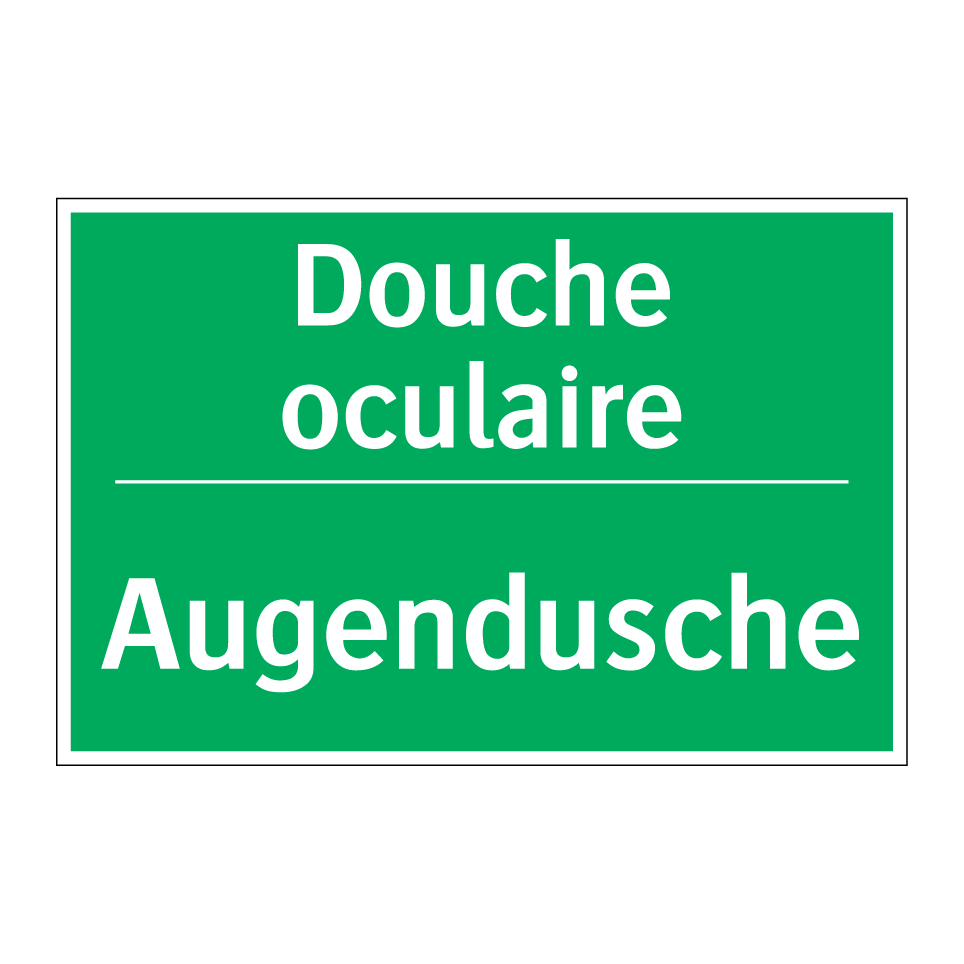 Augendusche - Douche oculaire