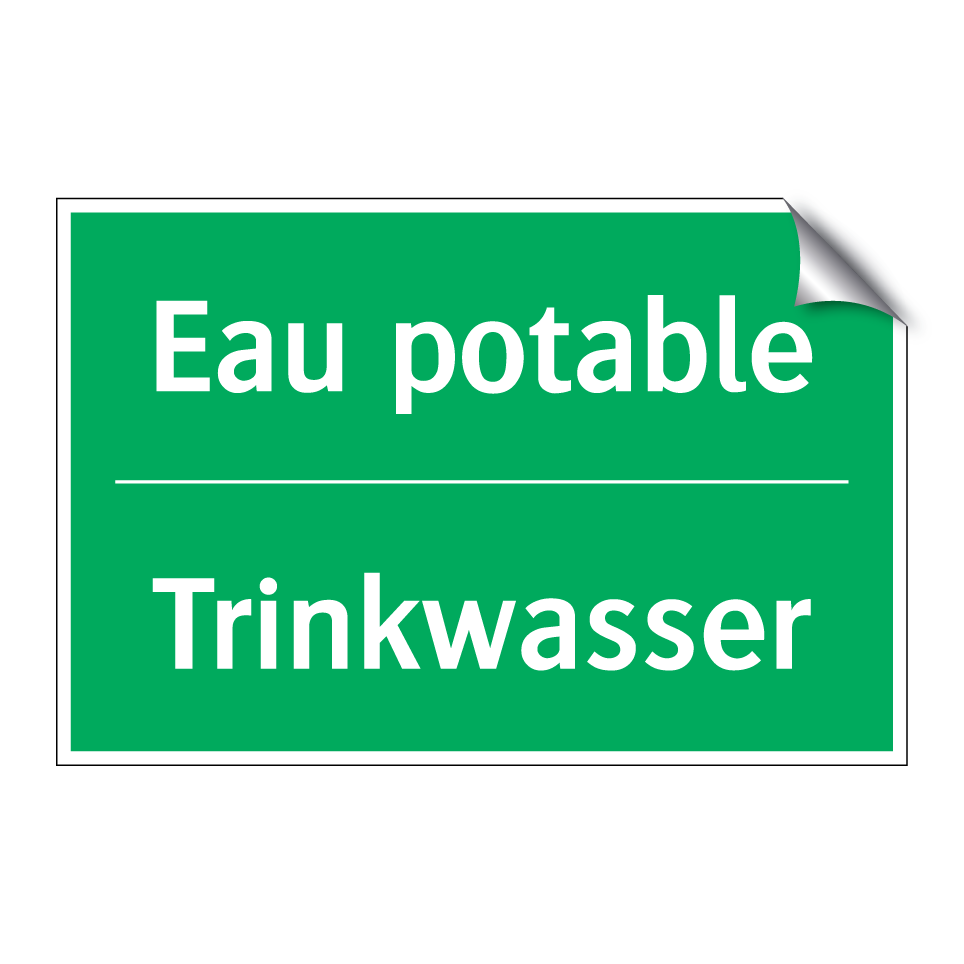 Trinkwasser - Eau potable
