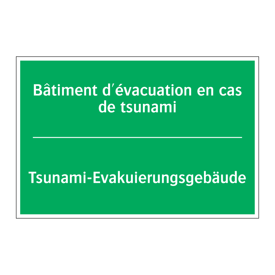 Tsunami-Evakuierungsgebäude - Bâtiment d'évacuation en cas de  /.../