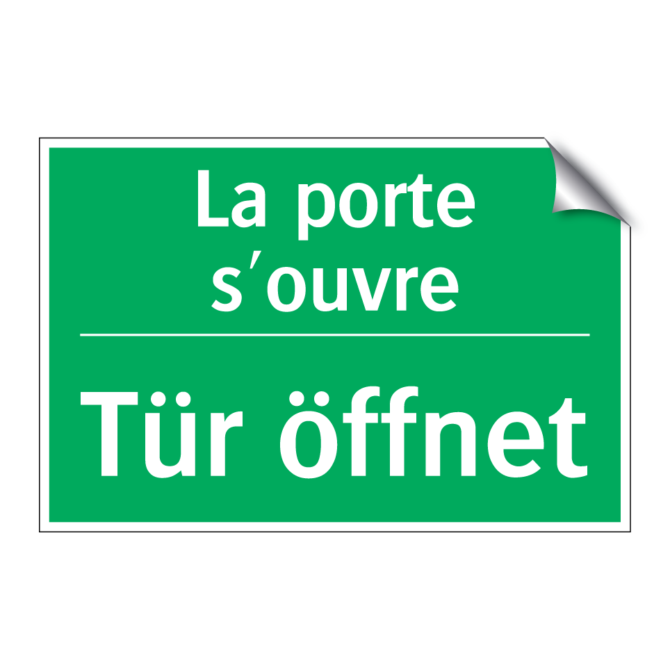 Tür öffnet - La porte s'ouvre