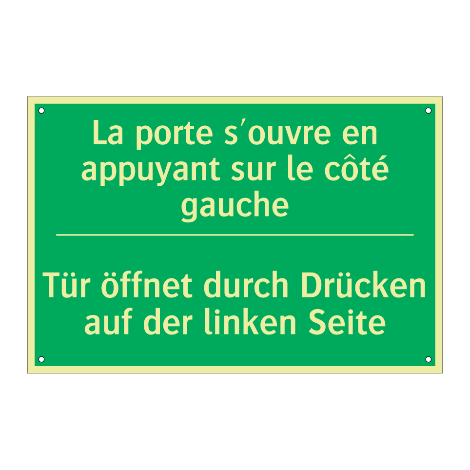 Tür öffnet durch Drücken auf der  /.../ - La porte s'ouvre en appuyant sur  /.../