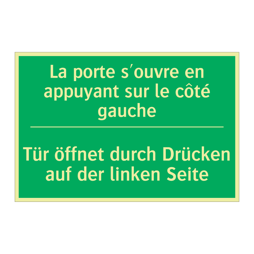 Tür öffnet durch Drücken auf der  /.../ - La porte s'ouvre en appuyant sur  /.../
