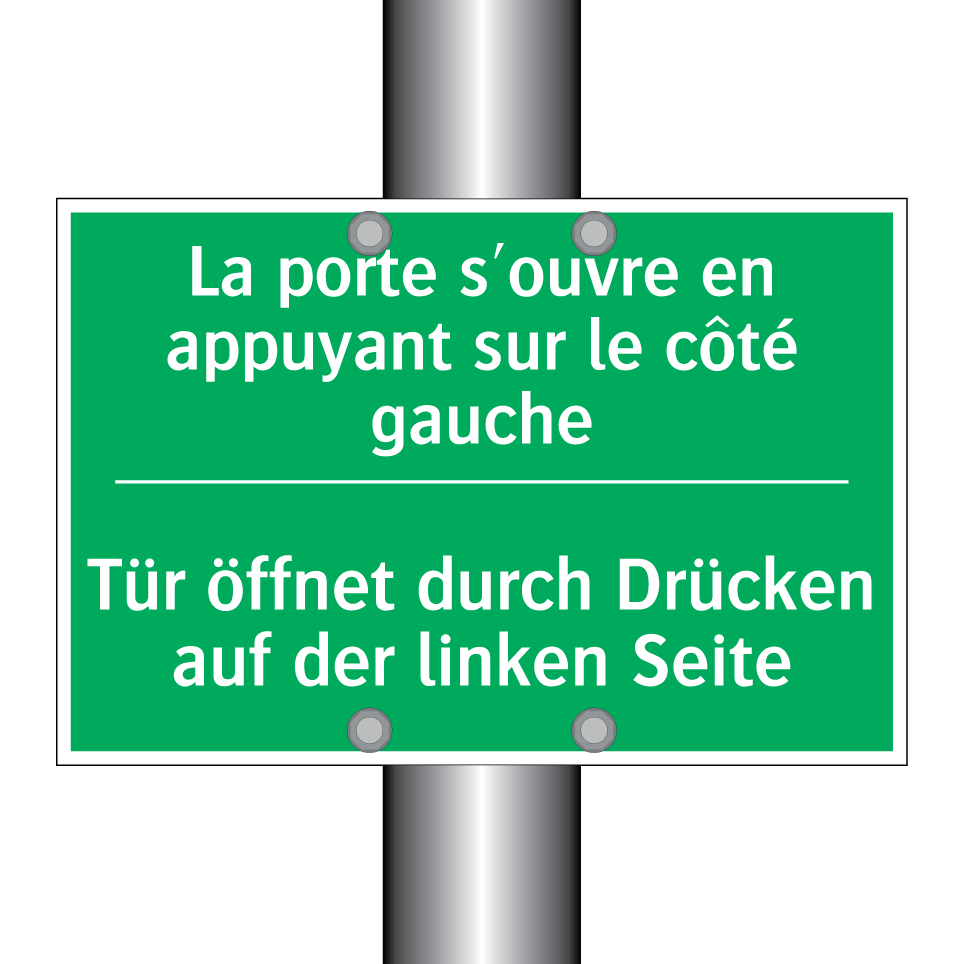 Tür öffnet durch Drücken auf der  /.../ - La porte s'ouvre en appuyant sur  /.../