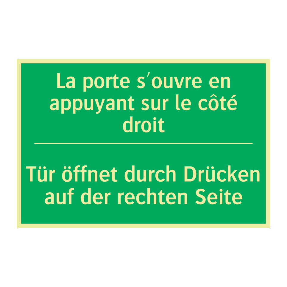 Tür öffnet durch Drücken auf der  /.../ - La porte s'ouvre en appuyant sur  /.../