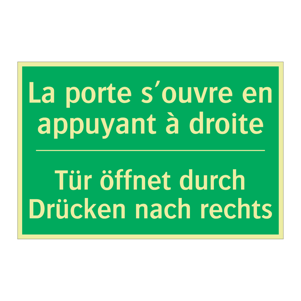 Tür öffnet durch Drücken nach  /.../ - La porte s’ouvre en appuyant à  /.../