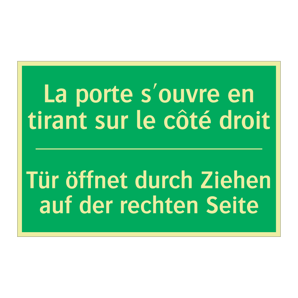 Tür öffnet durch Ziehen auf der  /.../ - La porte s'ouvre en tirant sur  /.../
