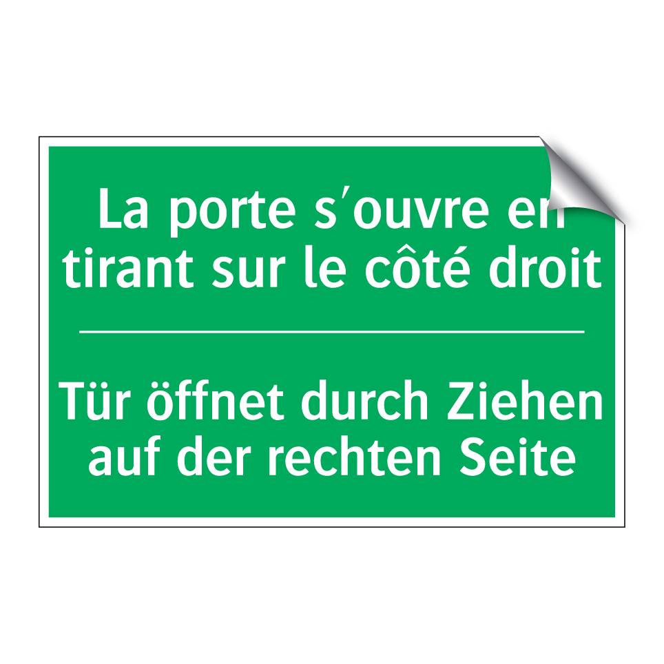 Tür öffnet durch Ziehen auf der  /.../ - La porte s'ouvre en tirant sur  /.../