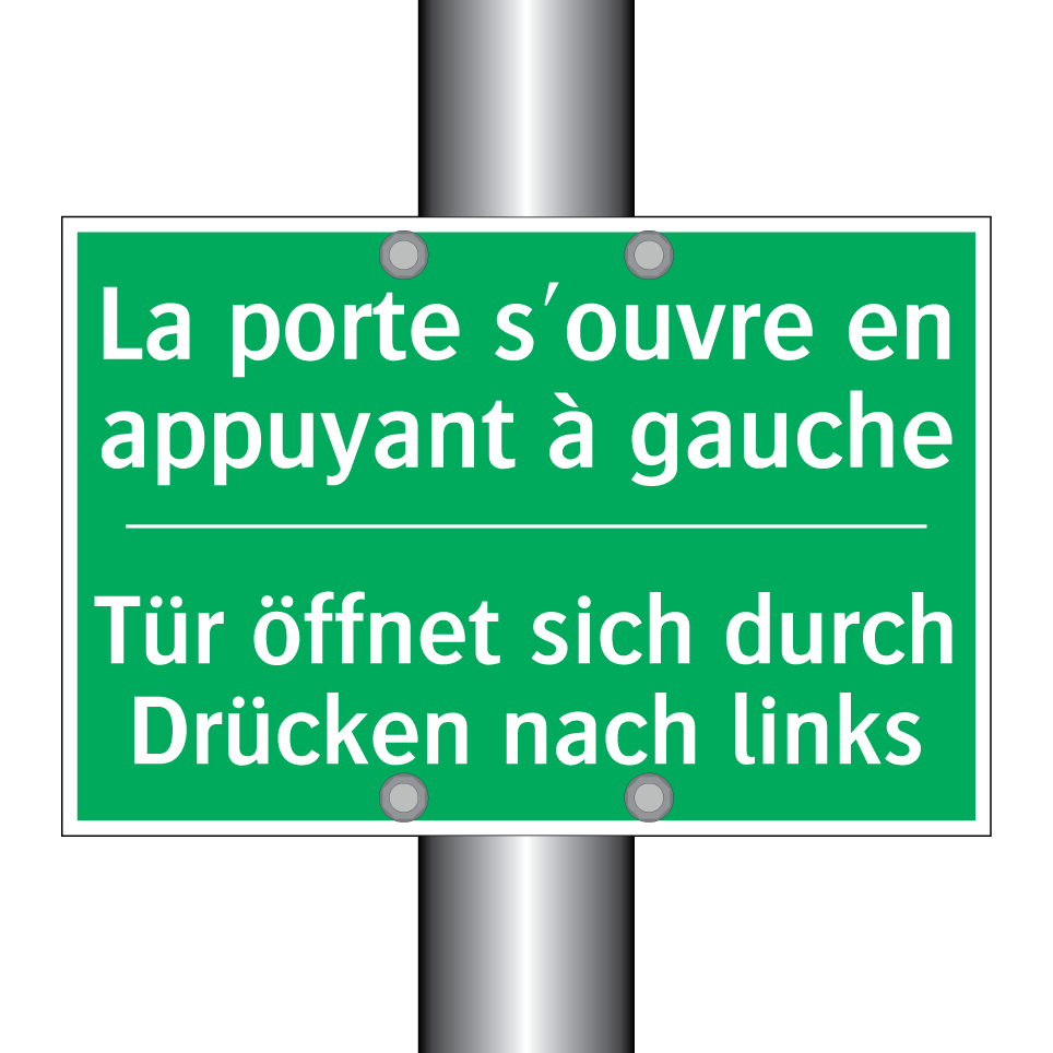 Tür öffnet sich durch Drücken  /.../ - La porte s'ouvre en appuyant à  /.../