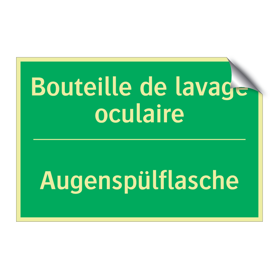 Augenspülflasche - Bouteille de lavage oculaire