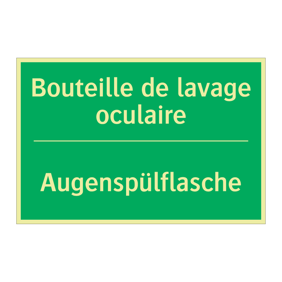 Augenspülflasche - Bouteille de lavage oculaire