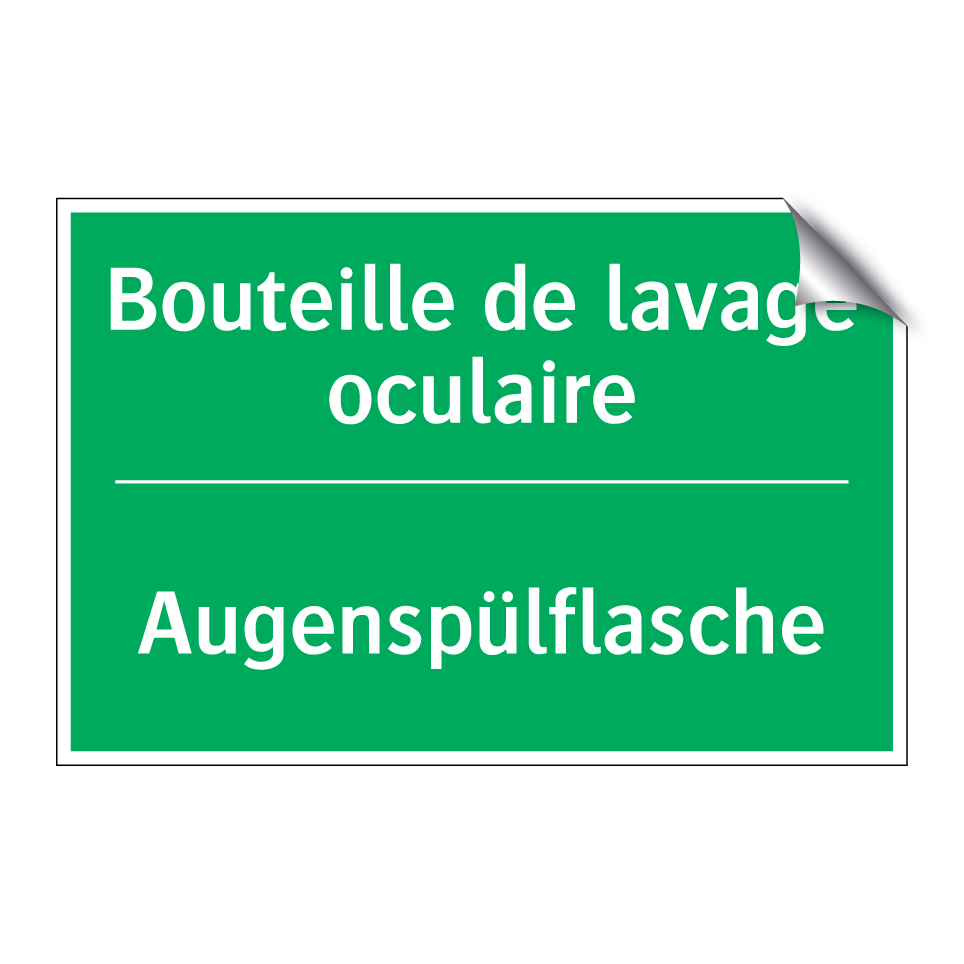 Augenspülflasche - Bouteille de lavage oculaire