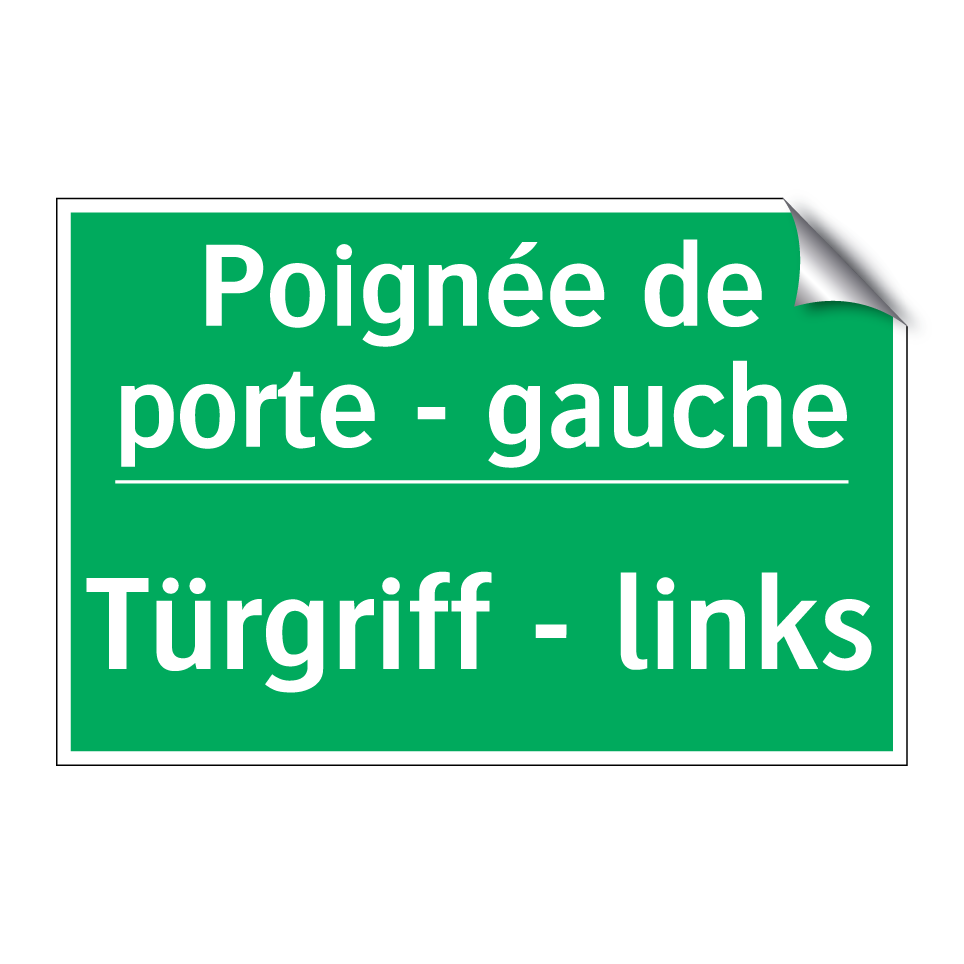 Türgriff - links - Poignée de porte - gauche