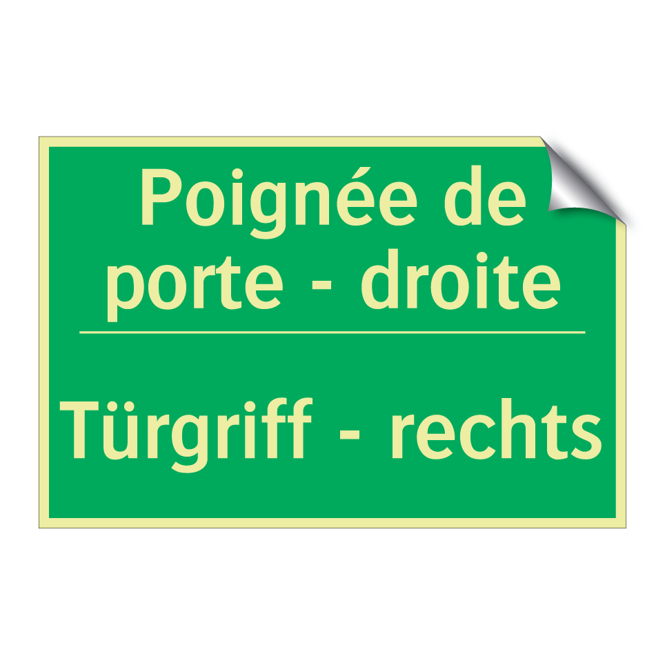 Türgriff - rechts - Poignée de porte - droite