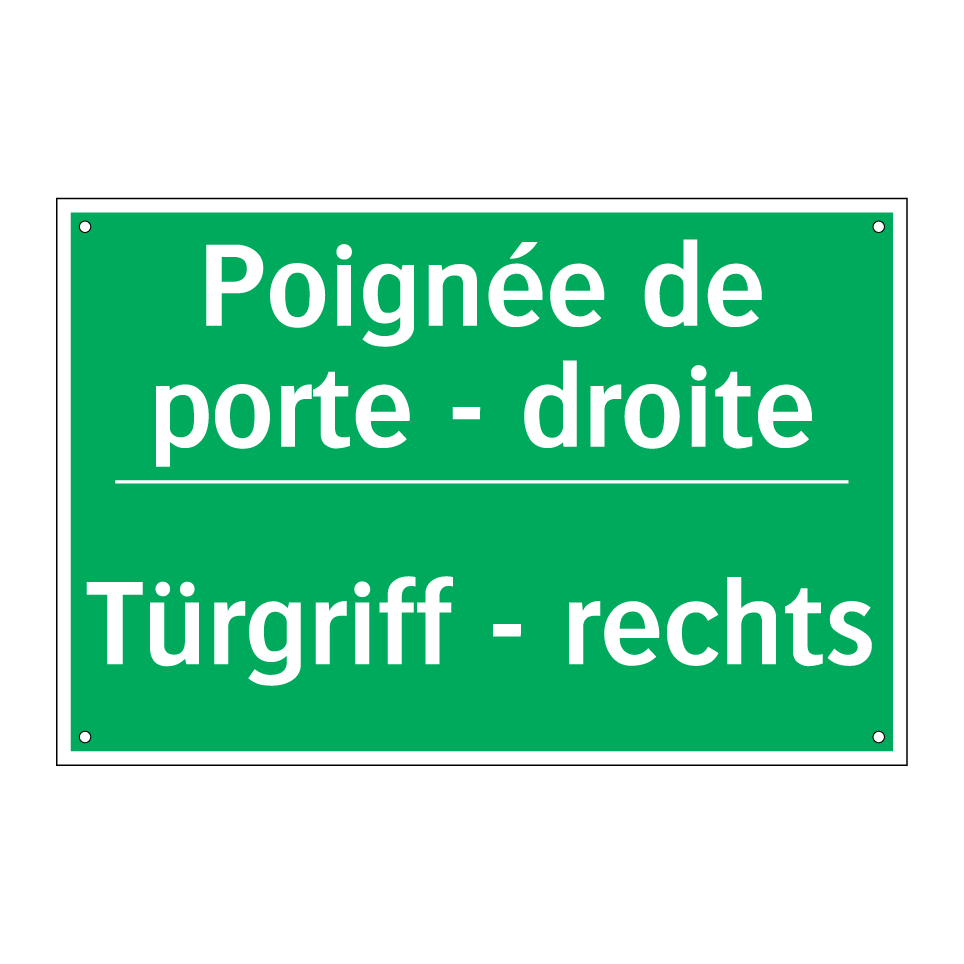 Türgriff - rechts - Poignée de porte - droite