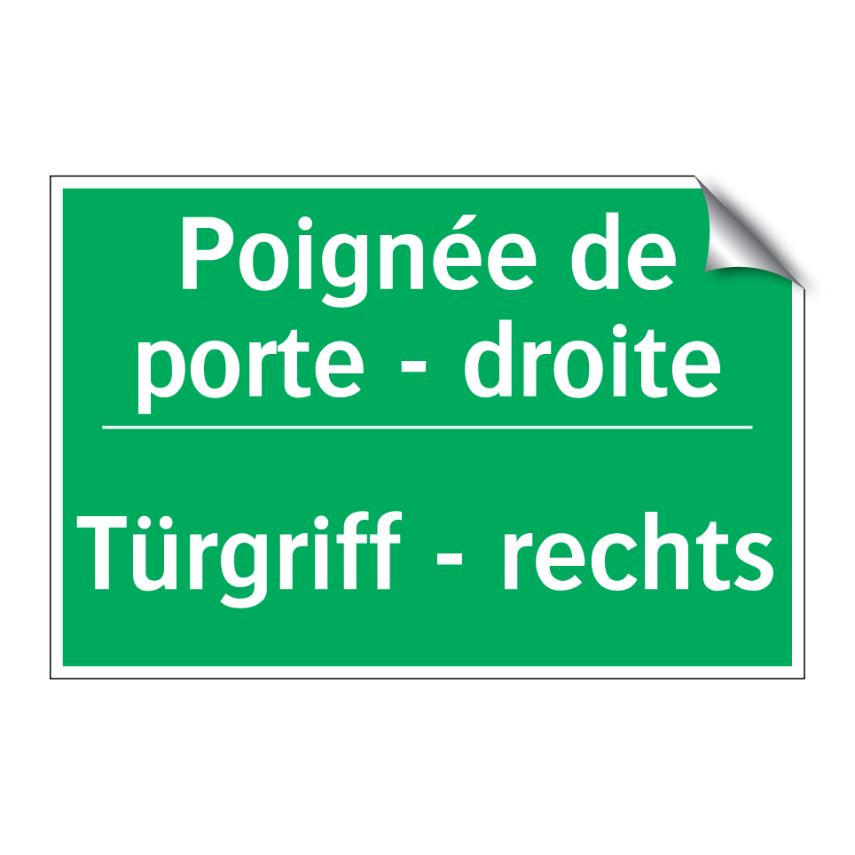 Türgriff - rechts - Poignée de porte - droite