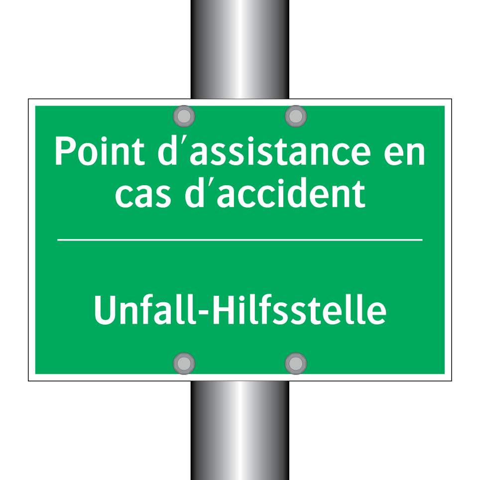 Unfall-Hilfsstelle - Point d'assistance en cas d'accident /.../