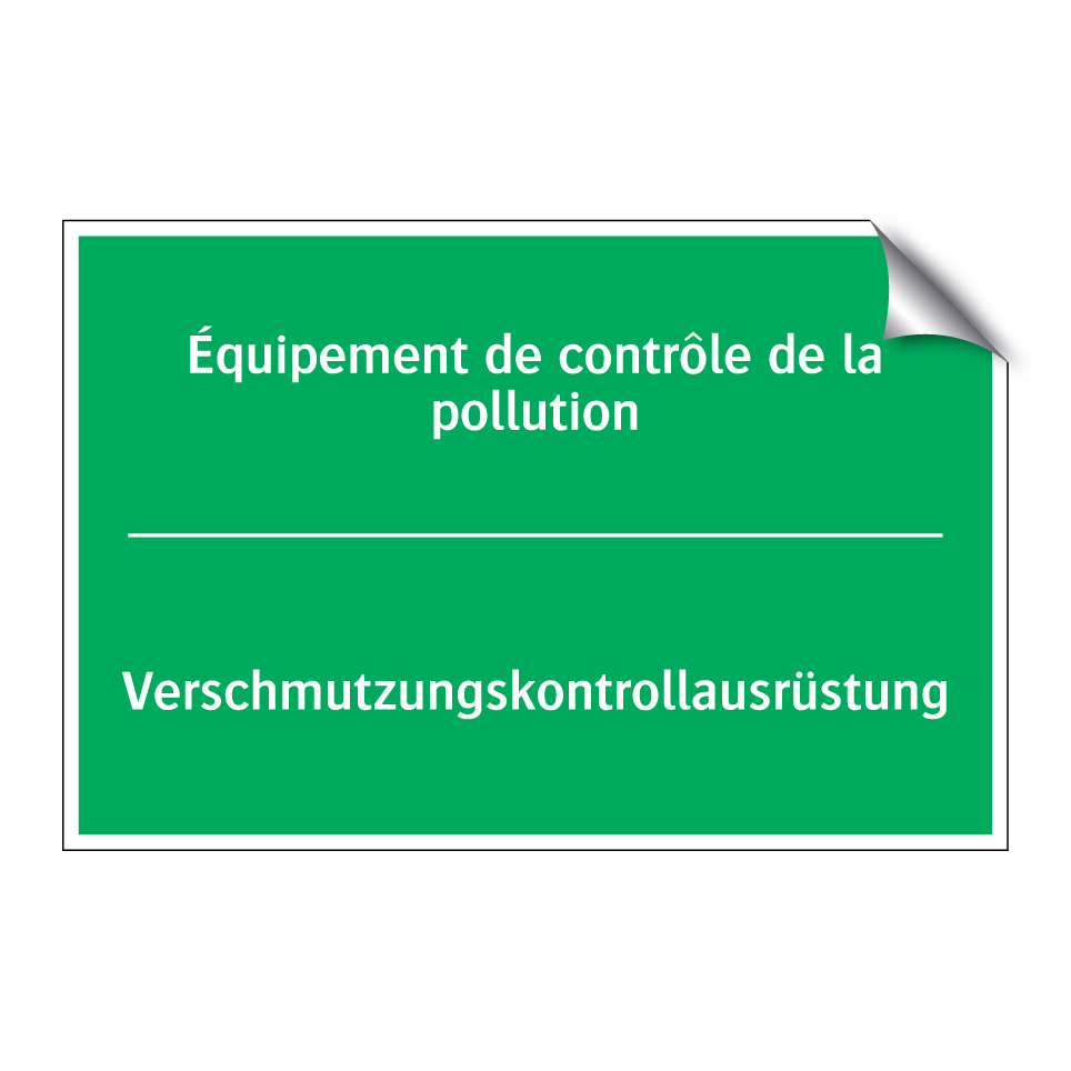 Verschmutzungskontrollausrüstung /.../ - Équipement de contrôle de la pollution /.../