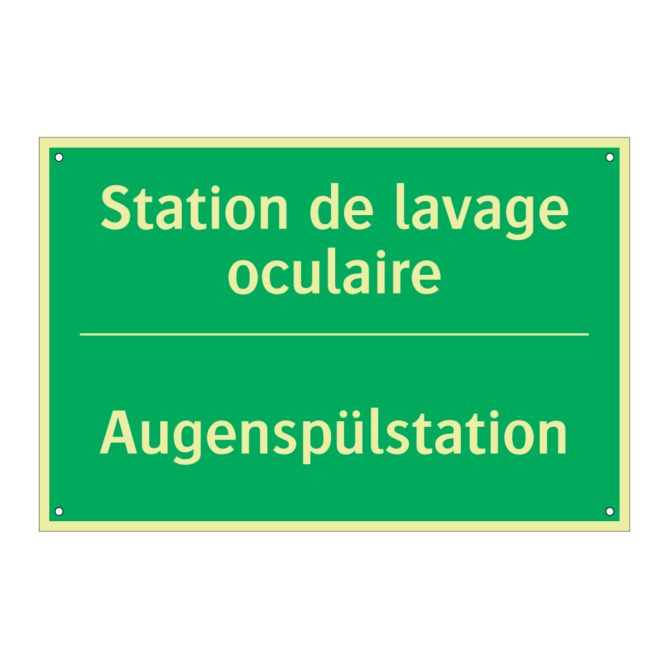 Augenspülstation - Station de lavage oculaire