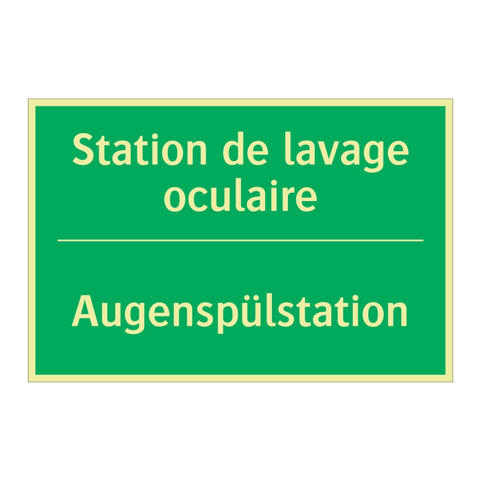 Augenspülstation - Station de lavage oculaire