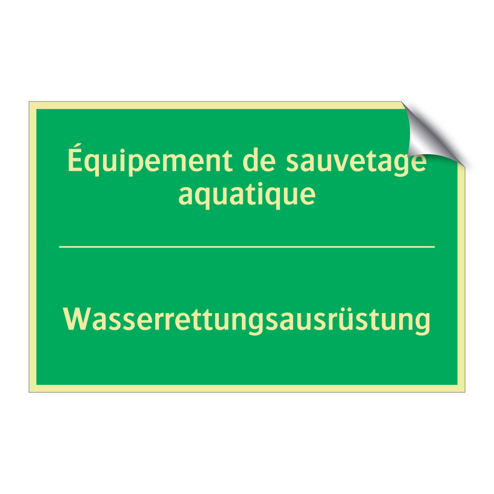 Wasserrettungsausrüstung - Équipement de sauvetage aquatique /.../