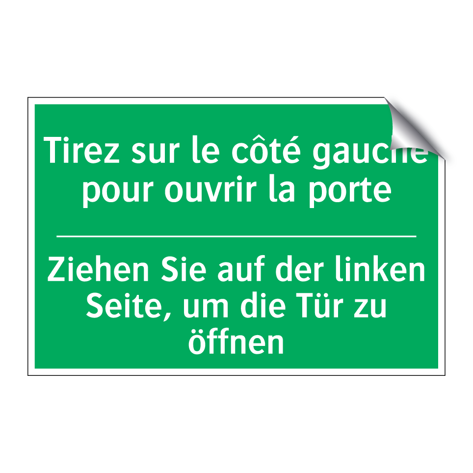 Ziehen Sie auf der linken Seite,  /.../ - Tirez sur le côté gauche pour  /.../
