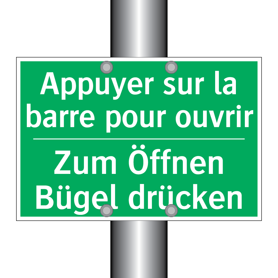 Zum Öffnen Bügel drücken - Appuyer sur la barre pour ouvrir /.../