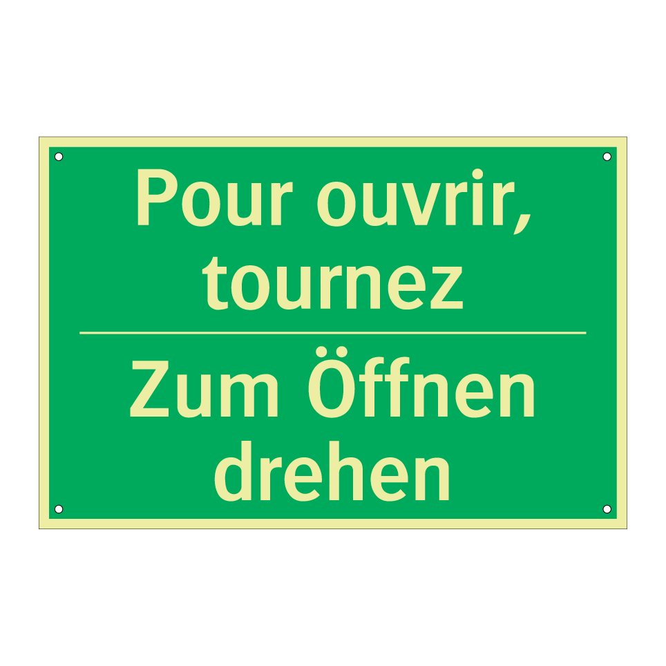 Zum Öffnen drehen - Pour ouvrir, tournez